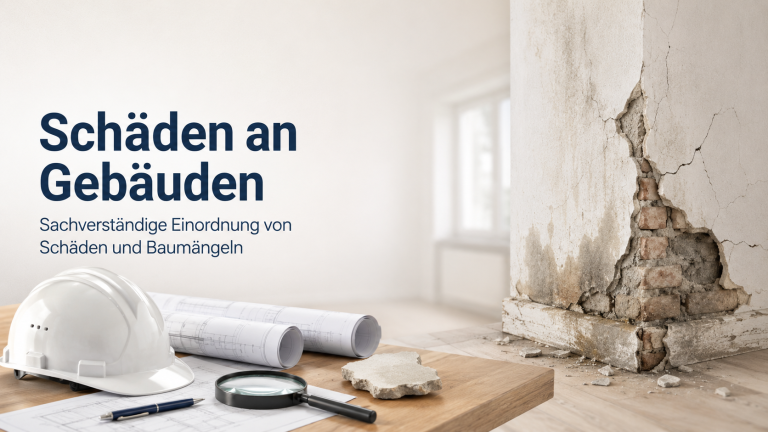 Schäden an Gebäuden – Bausachverständiger Bausachverständiger dokumentiert Schäden an einer Innenwand mithilfe von Messgerät und schriftlicher Aufnahme
